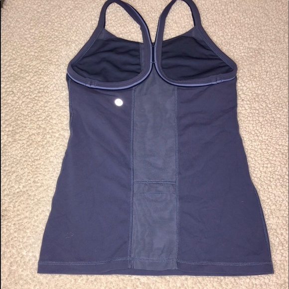 Lululemon Lot of 2 UJJAYI Power Y Mesh Tank w/Shelf Bra Sz 4 - Picture 5 of 12